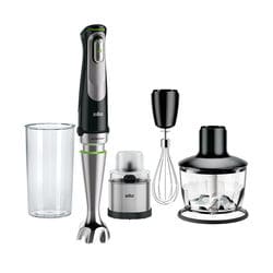 Braun MultiQuick 9 Batidora de mano – Corte y mezcla de alto rendimiento  con menos esfuerzo – Compatible con accesorios Braun de corte recto –  Incluye 6 piezas en total : Hogar y Cocina 