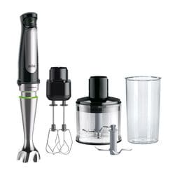 Braun Minipimer 7 MQ7087X - Batidora de Mano de 1000W, Minipicadora de  350ml, Pasapuré, Varillas, Procesador de Alimentos con 3 Funciones, Vaso de  600ml, Velocidad Automática, Tecnología ActiveBlade : : Hogar y  cocina