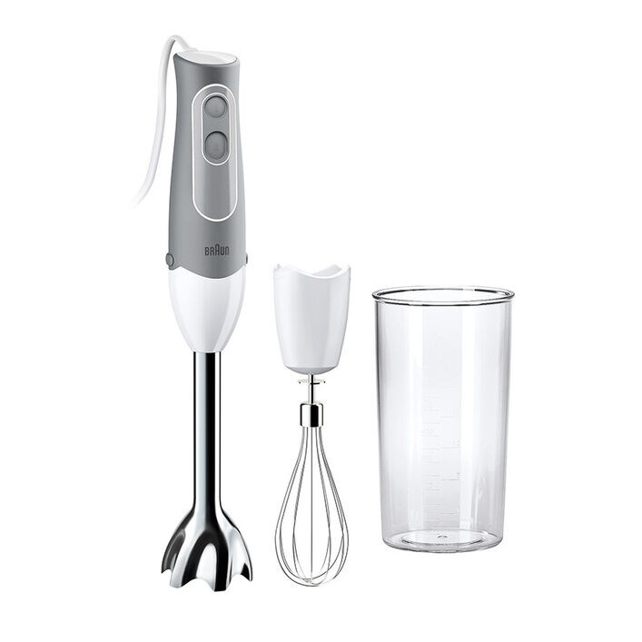  Braun MultiQuick 5 Immersion Hand Blender Patented Technology -  Powerful 350 Watt - Dual Speed - Includes Beaker, Whisk, 505, Black, MQ505