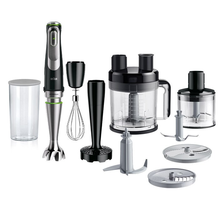  Braun MQ9007 MultiQuick 9 - Batidora de mano de inmersión -  Tecnología patentada - Potente 700 W - Velocidad variable - Incluye vaso de  precipitados, batidor y triturador : Hogar y Cocina