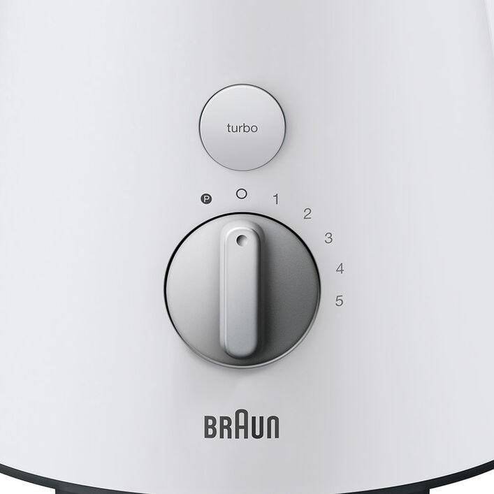 Braun oferta del día  Braun JB3060WH 800w. batidora de vaso blanca. vaso  de cristal, 1