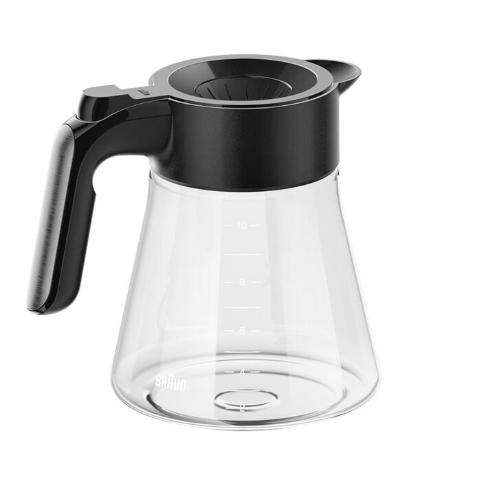 Braun Glass MultiServe Carafe -Black -10-Cup - BRSC008