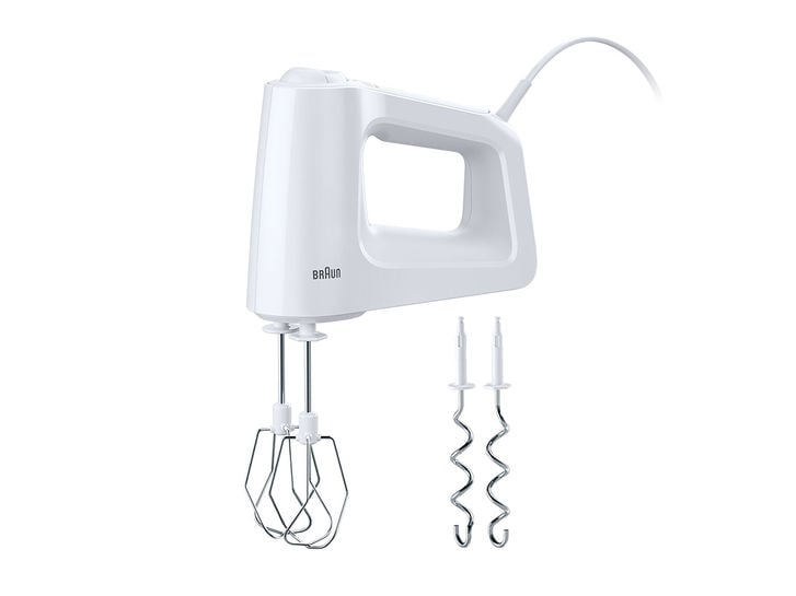 Batidora de mano Braun HM 3000, 450W, 5 velocidades, acero