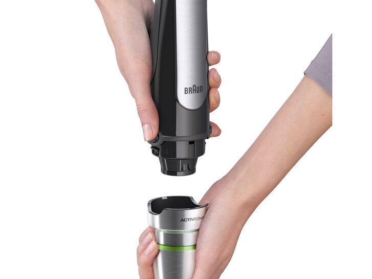 Braun Multi Quick Immersion Hand Blender +1.5-Cup Food Processor, Whisk,  Beaker, Masher, MQ7027