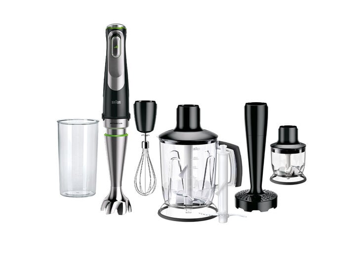 Braun MultiQuick 9 Hand Blender - High Performance Cutting & Blending with  Less Effort - Compatible with Braun Straight-Cut Attachments - Includes 6