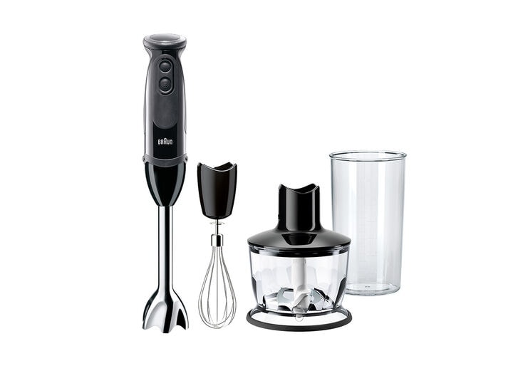 BRAUN Mq5235 Stainless Steel Handle With 3 Piece Accessories 1000 Watt Hand  Blender - Gray White