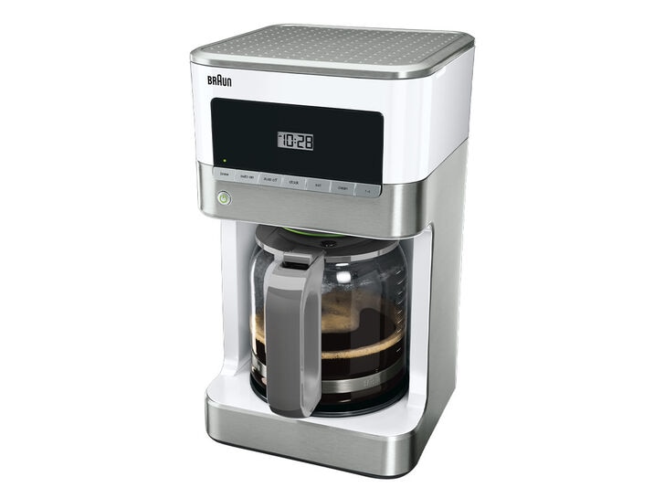 Braun Brew Sense 12-Cup Drip Coffee Maker with Glass Carafe in Stainle