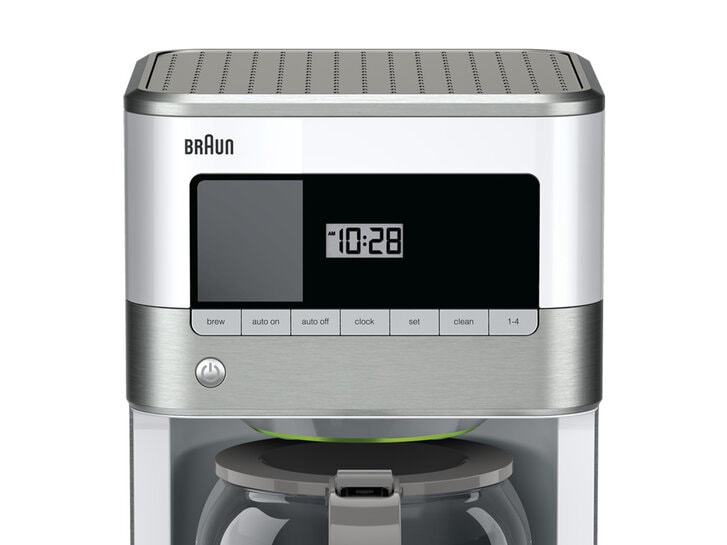 Braun KF6050WH BrewSense 12 Cup Drip Coffee Maker, White