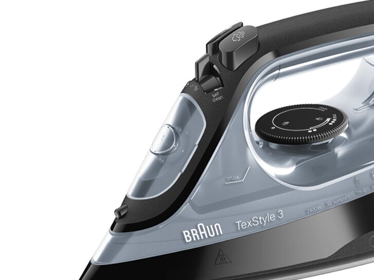 Braun TexStyle 3 SI 3030 Ferro da stiro a secco e a vapore Piastra