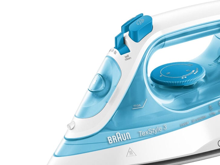 Braun TexStyle 3 SI 3030 Ferro da stiro a secco e a vapore Piastra