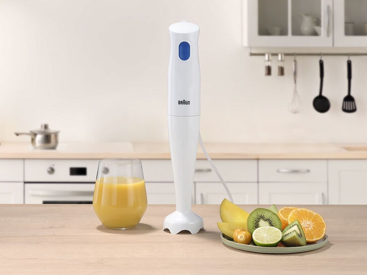 BRAUN Frullatore con frusta Multiquick 1, 450 W, Bianco - MQ100