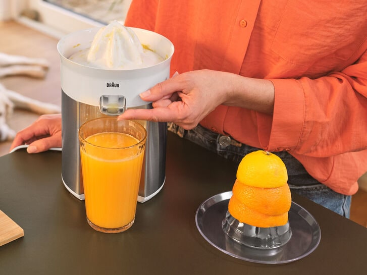 Machine d'extraction de presse-agrumes électrique à jus de fruits orange 