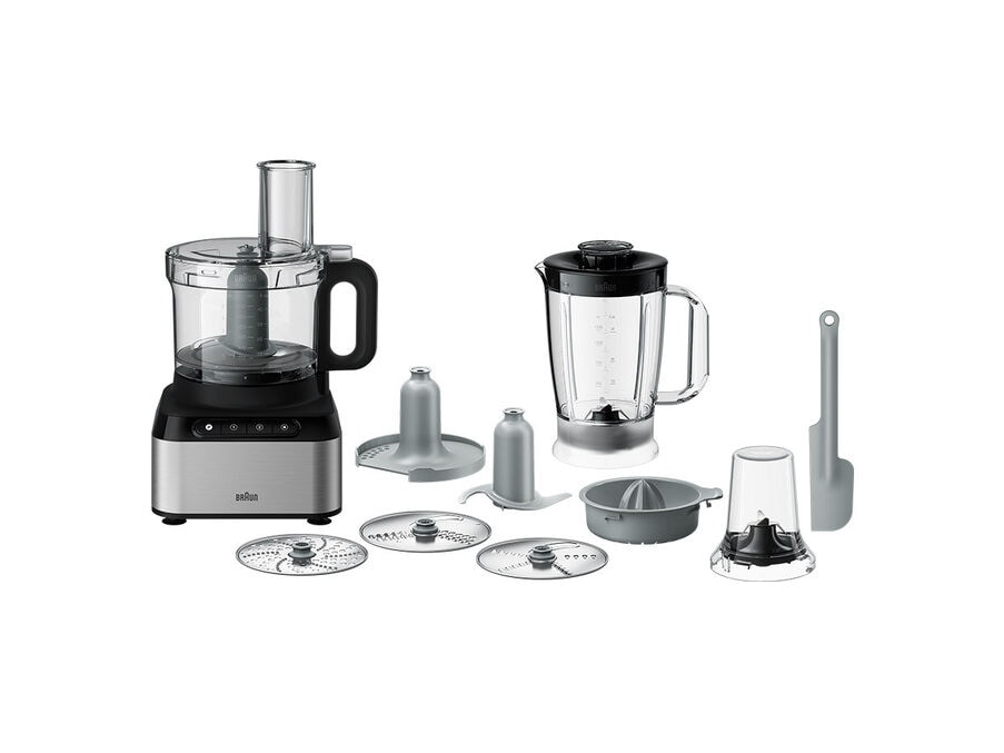 Braun Food Processor FX-3030 Double Bowl 0.75L and 12 Cup Multipurpose  Chopper with 8 Attachment Blades With Juice Extractor