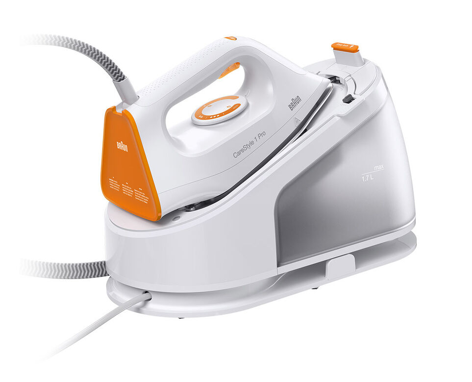 Braun Sistema stirante a vapore CareStyle 1 Pro IS 1511 bianco/arancione