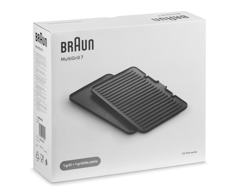 Braun AS00006344 Zubehör für Waffeleisen Aluminium-Guss Waffelplatte